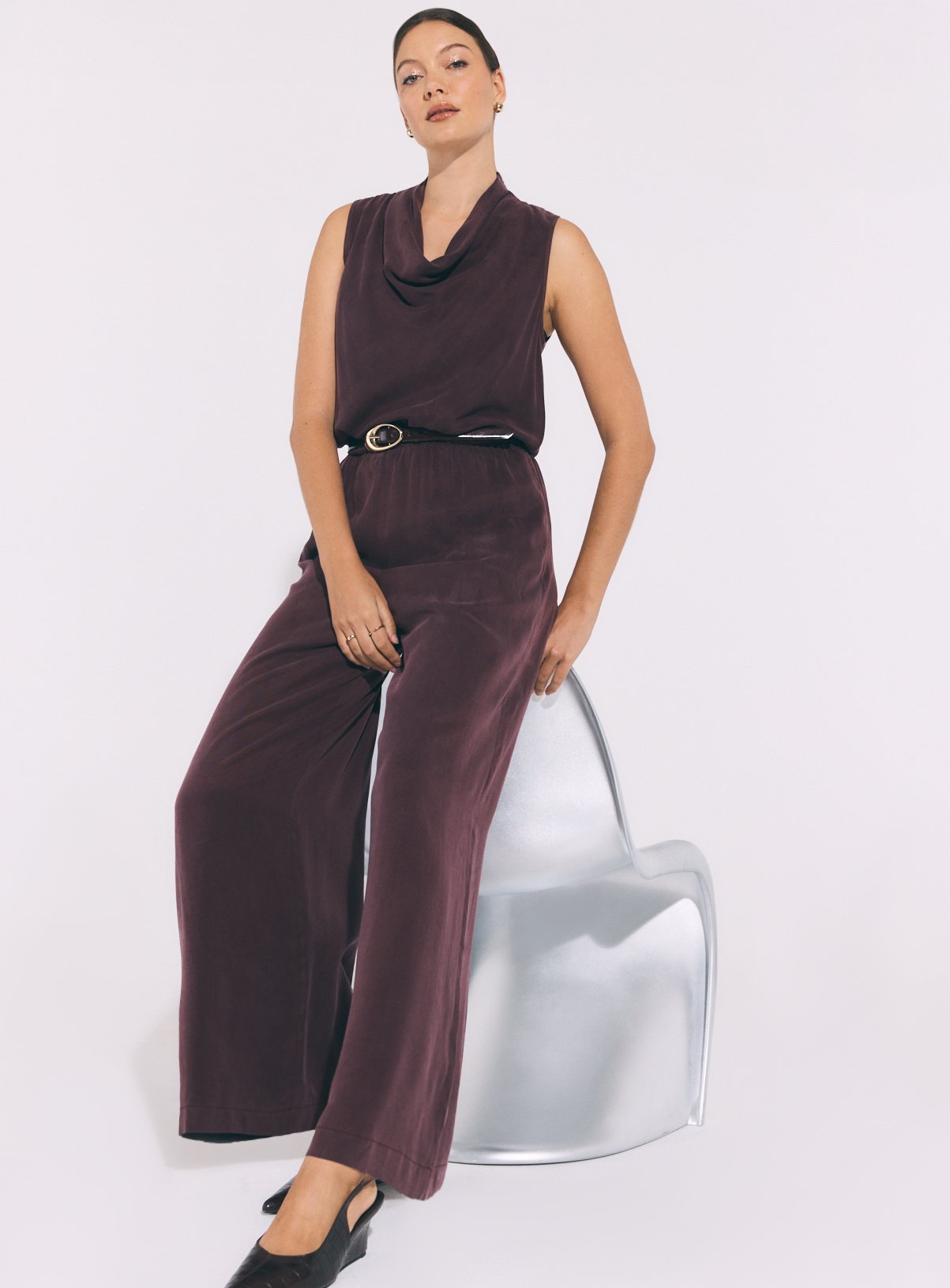 Sandwash Cowl Neck Jumpsuit 10 - Image 1 thumbnail